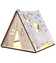 camping tent shaped lamp